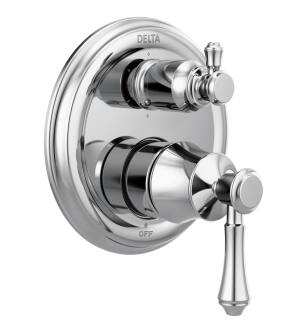 Delta Cassidy™ T24997 Traditional 2-Handle Monitor® 14 Series Valve Trim with 6-Setting Integrated Diverter in Chrome