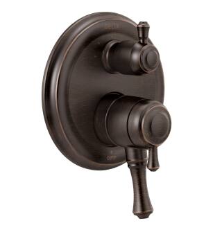 Delta Cassidy™ T27897-RB Traditional 2-Handle Monitor® 17 Series Valve Trim with 3-Setting Integrated Diverter in Venetian Bronze