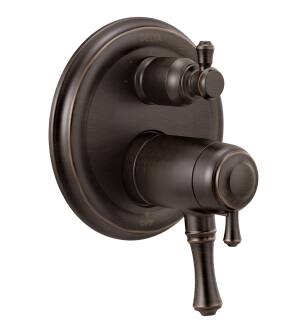 Delta Cassidy™ T27T897-RB Traditional 2-Handle TempAssure® 17T Series Valve Trim with 3-Setting Integrated Diverter in Venetian Bronze