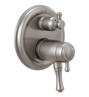 Delta Cassidy™ T27T897-SS Traditional 2-Handle TempAssure® 17T Series Valve Trim with 3-Setting Integrated Diverter in Stainless