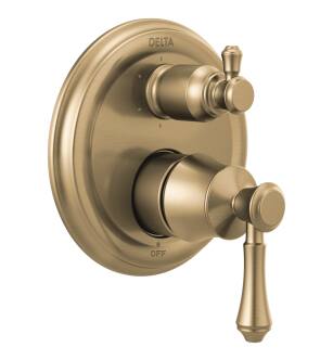 Delta Cassidy™ T24997-CZ Traditional Monitor® 14 Series Valve Trim with 6-Setting Integrated Diverter in Champagne Bronze