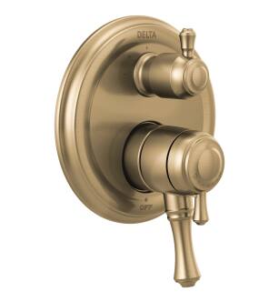 Delta Cassidy™ T27897-CZ Traditional Monitor® 17 Series Valve Trim with 3-Setting Integrated Diverter in Champagne Bronze