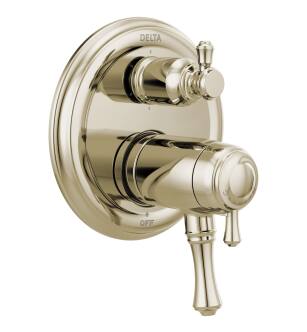 Delta Cassidy™ T27T997-PN Traditional TempAssure® 17T Series Valve Trim with 6-Setting Integrated Diverter in Polished Nickel