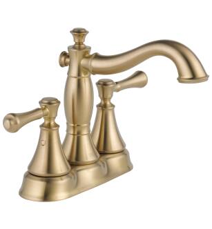 Delta Cassidy™ 2597LF-CZMPU Two Handle Centerset Bathroom Faucet - Metal Pop-Up in Champagne Bronze