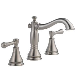 Delta Cassidy™ 3597LF-SSMPU Two Handle Widespread Bathroom Faucet in Stainless