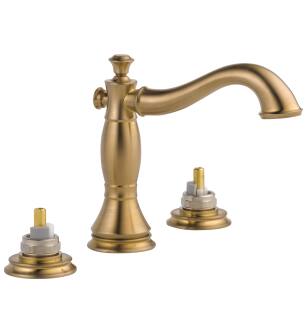 Delta Cassidy™ 3597LF-CZMPU-LHP Two Handle Widespread Bathroom Faucet - Less Handles in Champagne Bronze
