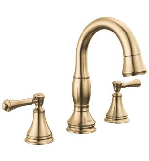Delta Cassidy™ 3597-CZPD-DST Two Handle Widespread Pull Down Bathroom Faucet in Champagne Bronze