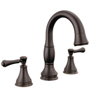 Delta Cassidy™ 3597-RBPD-DST Two Handle Widespread Pull Down Bathroom Faucet in Venetian Bronze