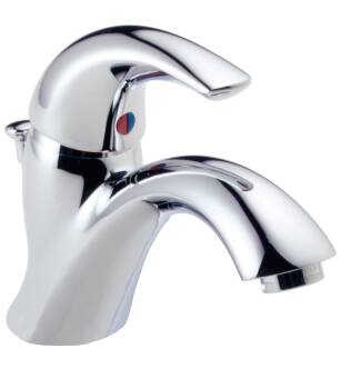 Delta Classic 583LF-WF Single Handle Bathroom Faucet Three Hole Deck Mount in Chrome