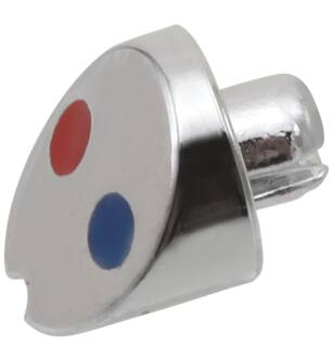 Delta Collins™ RP54234 Button - Red / Blue - Finished