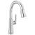 Delta Coranto™ 9979-DST Single Handle Pull Down Bar/Prep Faucet Three Hole Deck Mount in Chrome