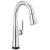 Delta Coranto™ 9979T-DST Single Handle Pull Down Bar/Prep Faucet with Touch2O Technology Three Hole Deck Mount in Chrome