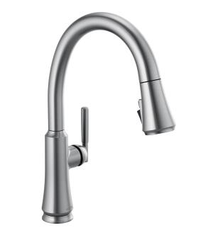 Delta Coranto™ 9179-AR-DST Single Handle Pull Down Kitchen Faucet Three Hole Deck Mount in Arctic Stainless