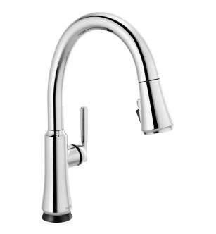 Delta Coranto™ 9179T-DST Single Handle Pull Down Kitchen Faucet with Touch2O Technology Three Hole Deck Mount in Chrome