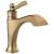 Delta Dorval™ 556-CZLPU-DST Single Handle Bathroom Faucet Three Hole Deck Mount in Champagne Bronze