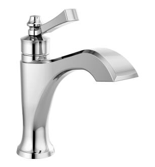 Delta Dorval™ 556-LPU-DST Single Handle Bathroom Faucet Three Hole Deck Mount in Chrome