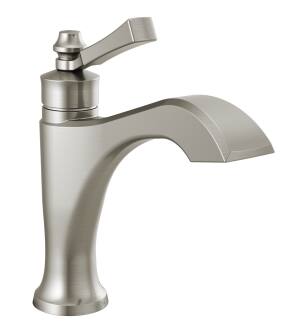 Delta Dorval™ 556-SSLPU-DST Single Handle Bathroom Faucet Three Hole Deck Mount in Stainless