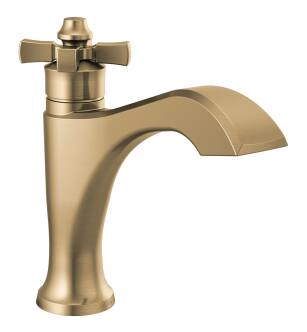 Delta Dorval™ 557-CZMPU-DST Single Handle Bathroom Faucet in Champagne Bronze
