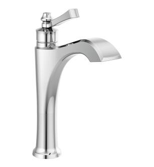 Delta Dorval™ 656-DST Single Handle Mid-Height Vessel Bathroom Faucet in Chrome