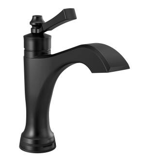 Delta Dorval™ 556T-BL-DST Single Handle Touch20.xt Bathroom Faucet Three Hole Deck Mount in Matte Black