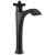 Delta Dorval™ 757-BL-DST Single Handle Vessel Bathroom Faucet in Matte Black