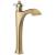 Delta Dorval™ 757-GS-DST Single Handle Vessel Bathroom Faucet in Champagne Bronze / Porcelain