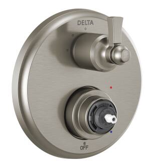 Delta Dorval™ T24856-SSLHP Traditional 2-Handle Monitor 14 Series Valve Trim with 3 Setting Diverter in Stainless