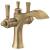 Delta Dorval™ 856-CZ-DST Two Handle Single Hole Monoblock Bathroom Faucet in Champagne Bronze