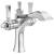 Delta Dorval™ 856-DST Two Handle Single Hole Monoblock Bathroom Faucet in Chrome