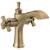 Delta Dorval™ 857-CZ-DST Two Handle Single Hole Monoblock Bathroom Faucet in Champagne Bronze