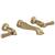 Delta Dorval™ T3556LF-CZWL Two Handle Wall Mount Bathroom Faucet Trim Only in Champagne Bronze