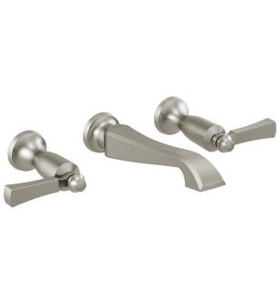 Delta Dorval™ T3556LF-SSWL Two Handle Wall Mount Bathroom Faucet Trim Only in Stainless