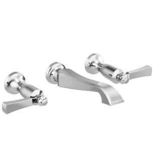 Delta Dorval™ T3556LF-WL Two Handle Wall Mount Bathroom Faucet Trim Only in Chrome