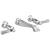 Delta Dorval™ T3556LF-WL Two Handle Wall Mount Bathroom Faucet Trim Only in Chrome