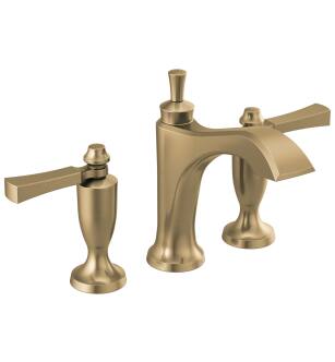 Delta Dorval™ 3556-CZMPU-DST Two Handle Widespread Bathroom Faucet in Champagne Bronze