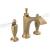 Delta Dorval™ 3556-GSMPU-DST Two Handle Widespread Bathroom Faucet in Champagne Bronze / Porcelain