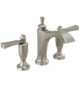 Delta Dorval™ 3556-SSMPU-DST Two Handle Widespread Bathroom Faucet in Stainless