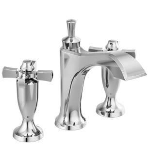Delta Dorval™ 3557-MPU-DST Two Handle Widespread Bathroom Faucet in Chrome