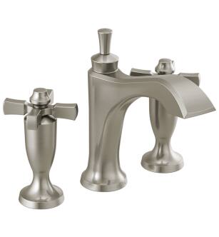 Delta Dorval™ 3557-SSMPU-DST Two Handle Widespread Bathroom Faucet in Stainless