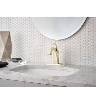 Delta Dryden™ RP61840PN Escutcheon - 3 Hole - 1H Bathroom in Polished Nickel