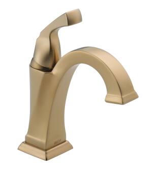 Delta Dryden™ 551-CZ-DST Single Handle Bathroom Faucet Three Hole Deck Mount in Champagne Bronze
