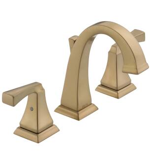 Delta Dryden™ 3551-CZMPU-DST Two Handle Widespread Bathroom Faucet in Champagne Bronze