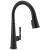 Delta Emmeline™ 9182-BL-DST Single Handle Pull Down Kitchen Faucet Three Hole Deck Mount in Matte Black