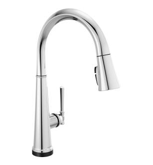 Delta Emmeline™ 9182T-PR-DST Single Handle Pull Down Kitchen Faucet with Touch2O Technology Three Hole Deck Mount in Lumicoat Chrome