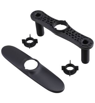 Delta Essa® RP70714BL Escutcheon w/ Baseplate & Nuts in Matte Black
