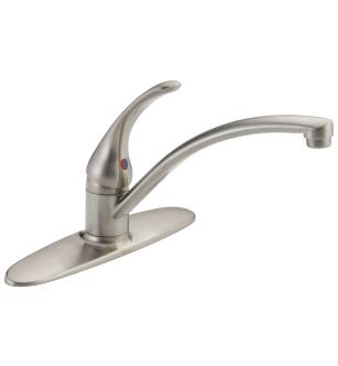 Delta Foundations® B1310LF-SS Single Handle Kitchen Faucet in Stainless