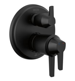 Delta Galeon™ T27T871-BL 17T S Integrated Diverter Trim-3 Setting in Matte Black