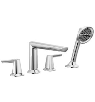 Delta Galeon™ T4771-PR 4-Hole Roman Tub Trim with Hand Shower in Lumicoat Chrome