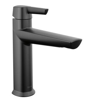 Delta Galeon™ 571-BLMPU-DST Single Handle Bathroom Faucet Three Hole Deck Mount in Matte Black