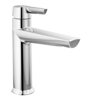 Delta Galeon™ 571-PR-LPU-DST Single Handle Bathroom Faucet Three Hole Deck Mount in Lumicoat Chrome
